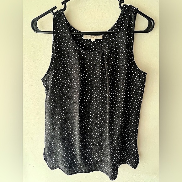 LOFT Tops - Loft, Sleeveless Polka Dot Top, size Small